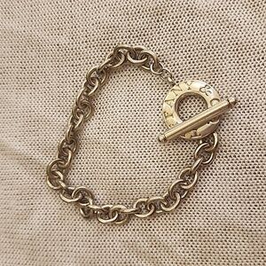 Tiffany & Co 925 Silver Toggle Link Bracelet